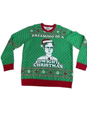 The Office Green Dwight‎ Christmas Sweater XL